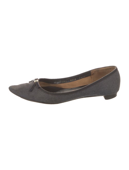 Salvatore Ferragamo Denim Ballet Flats