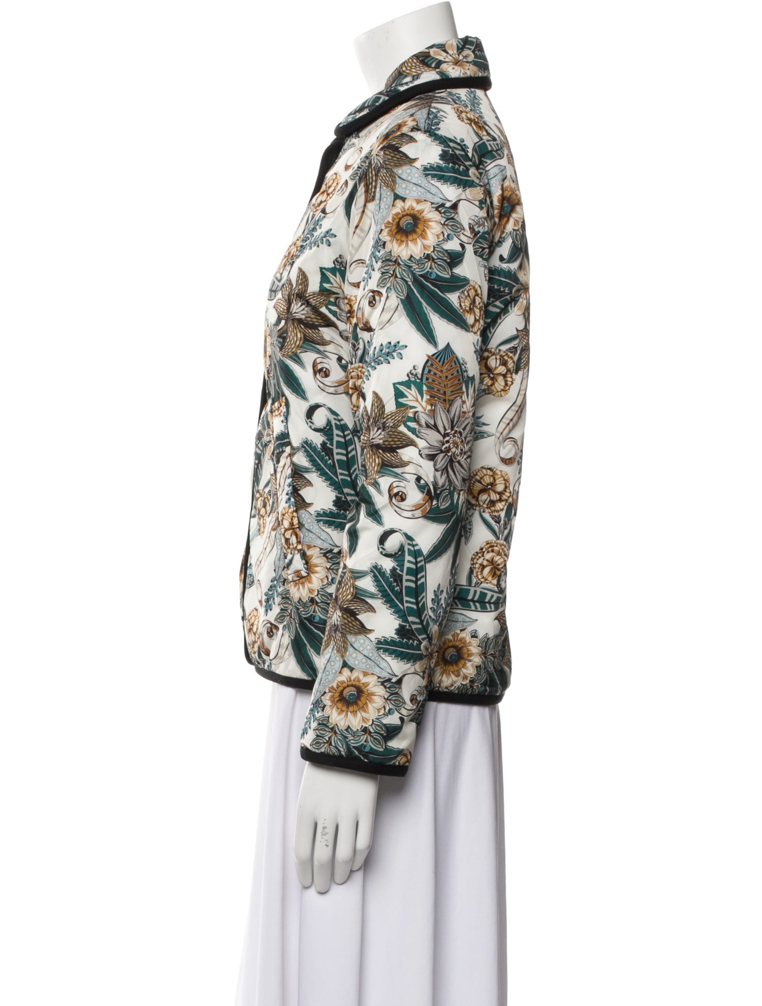 Salvatore Ferragamo Floral Print Evening Jacket