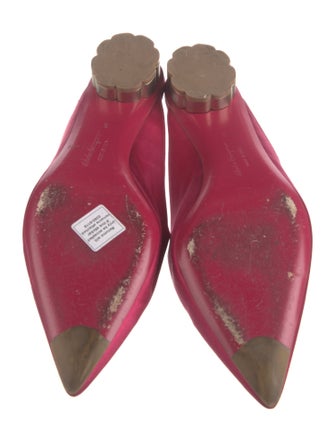 Salvatore Ferragamo Satin Mules