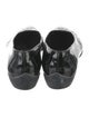 Salvatore Ferragamo Patent Leather Bow Accents Flats