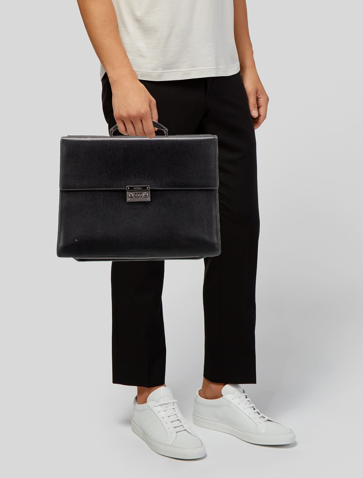 Salvatore Ferragamo Leather Briefcase