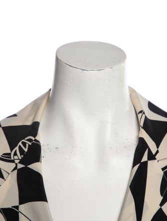 Salvatore Ferragamo Printed V-Neck Tunic