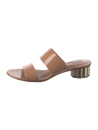 Salvatore Ferragamo Patent Leather Slides