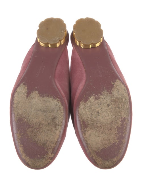 Salvatore Ferragamo Vara Bow Accent Velvet Mules