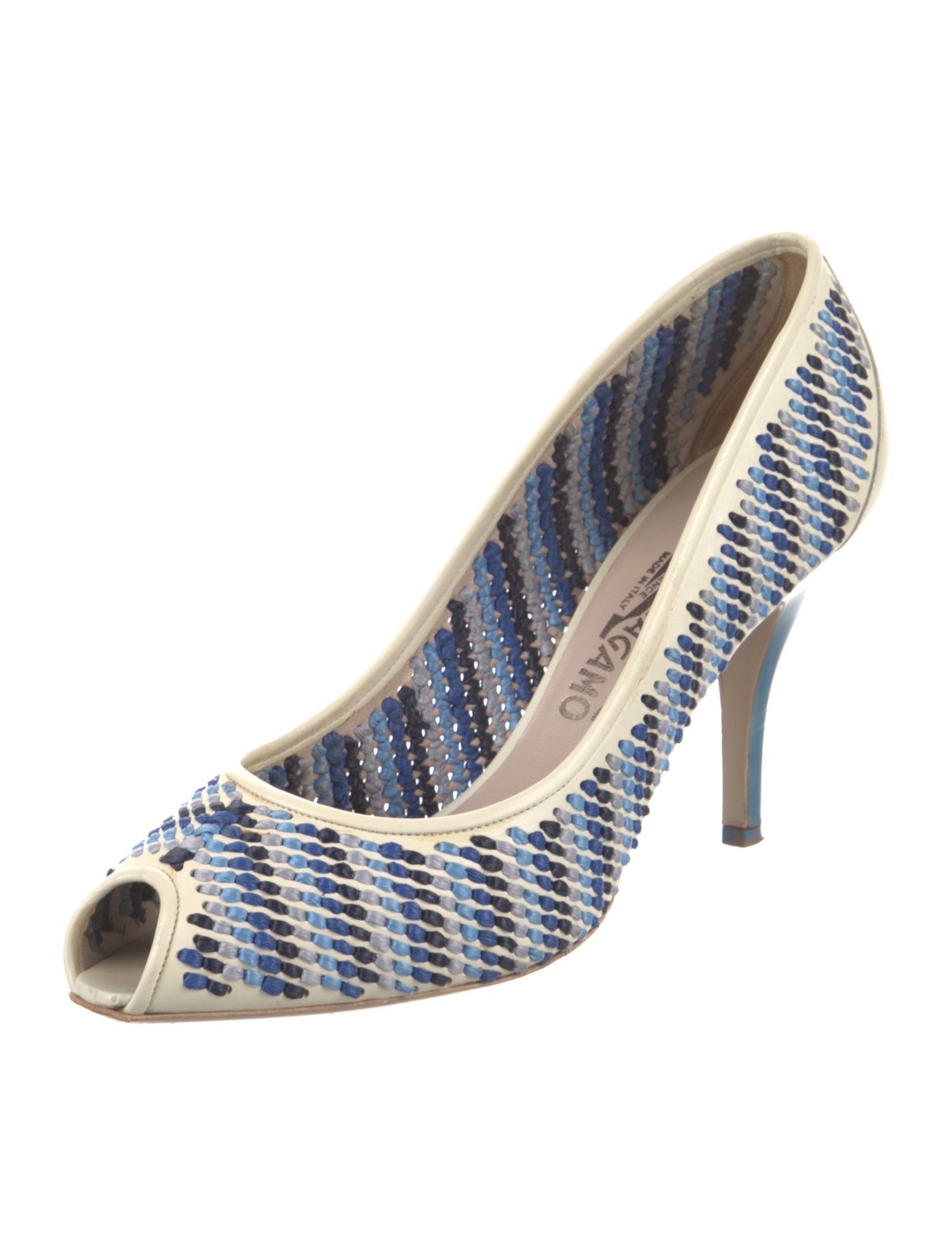 Salvatore Ferragamo Leather Printed Pumps