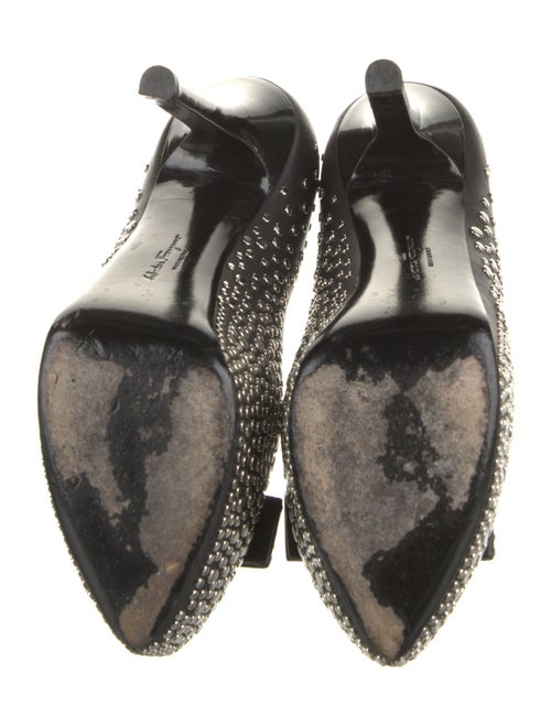 Salvatore Ferragamo Vara Bow Accent Leather Pumps