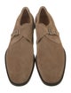 Salvatore Ferragamo Suede Monk Straps
