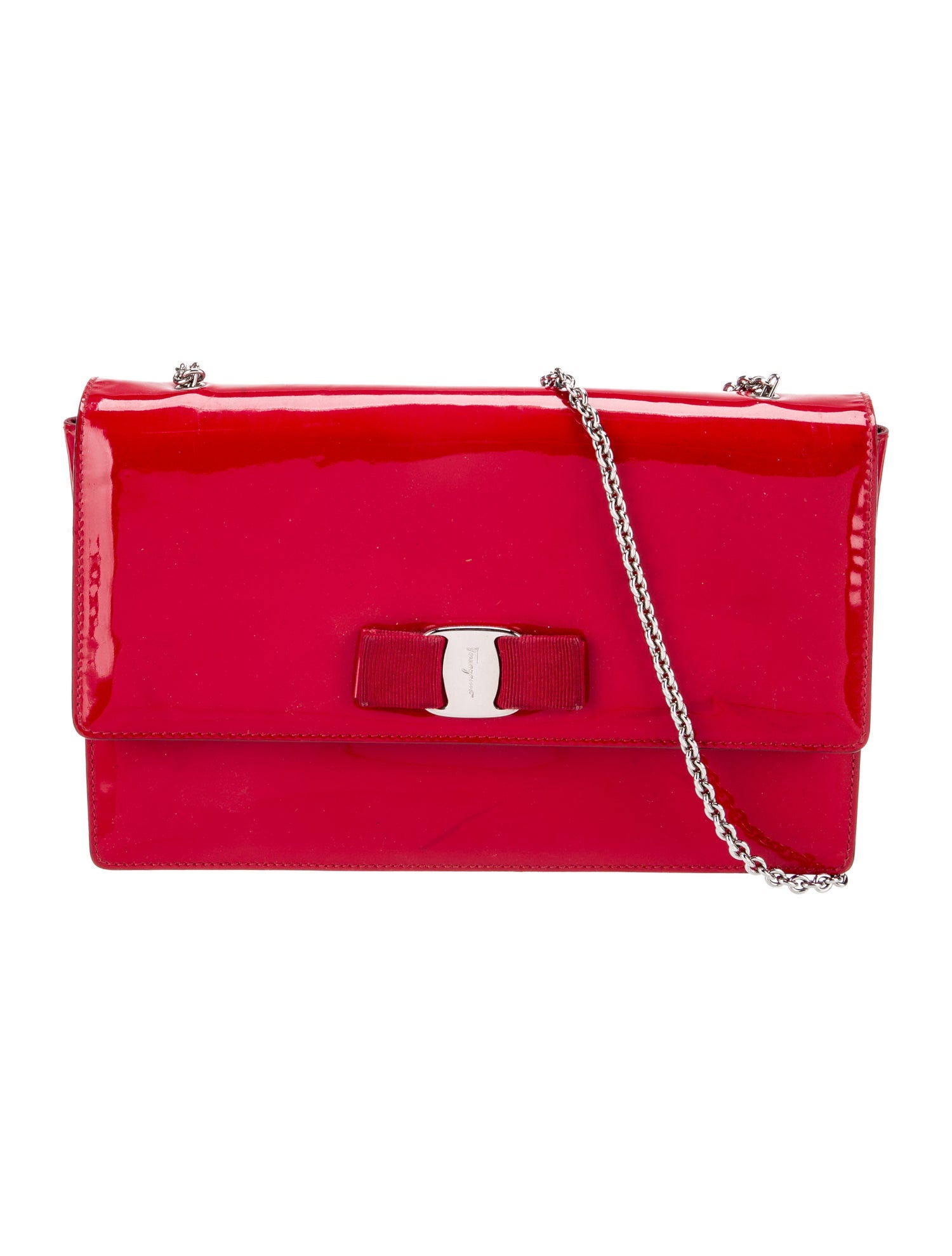 Salvatore Ferragamo Patent Leather Crossbody Bag