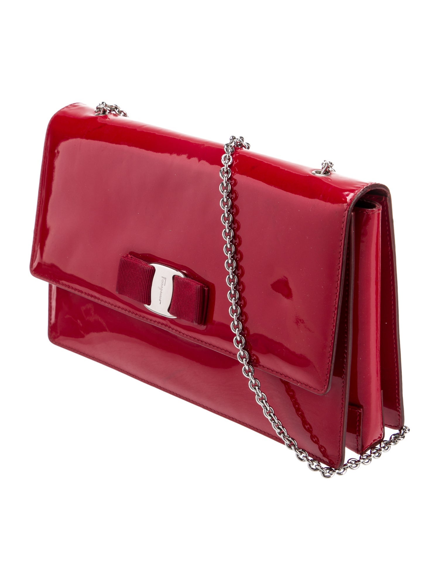 Salvatore Ferragamo Patent Leather Crossbody Bag