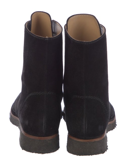 Salvatore Ferragamo Suede Combat Boots