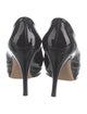 Salvatore Ferragamo Patent Leather Bow Accents Pumps