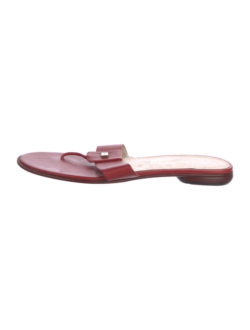 Salvatore Ferragamo Leather Flip Flops