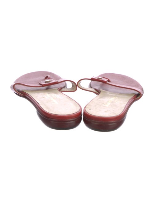 Salvatore Ferragamo Leather Flip Flops