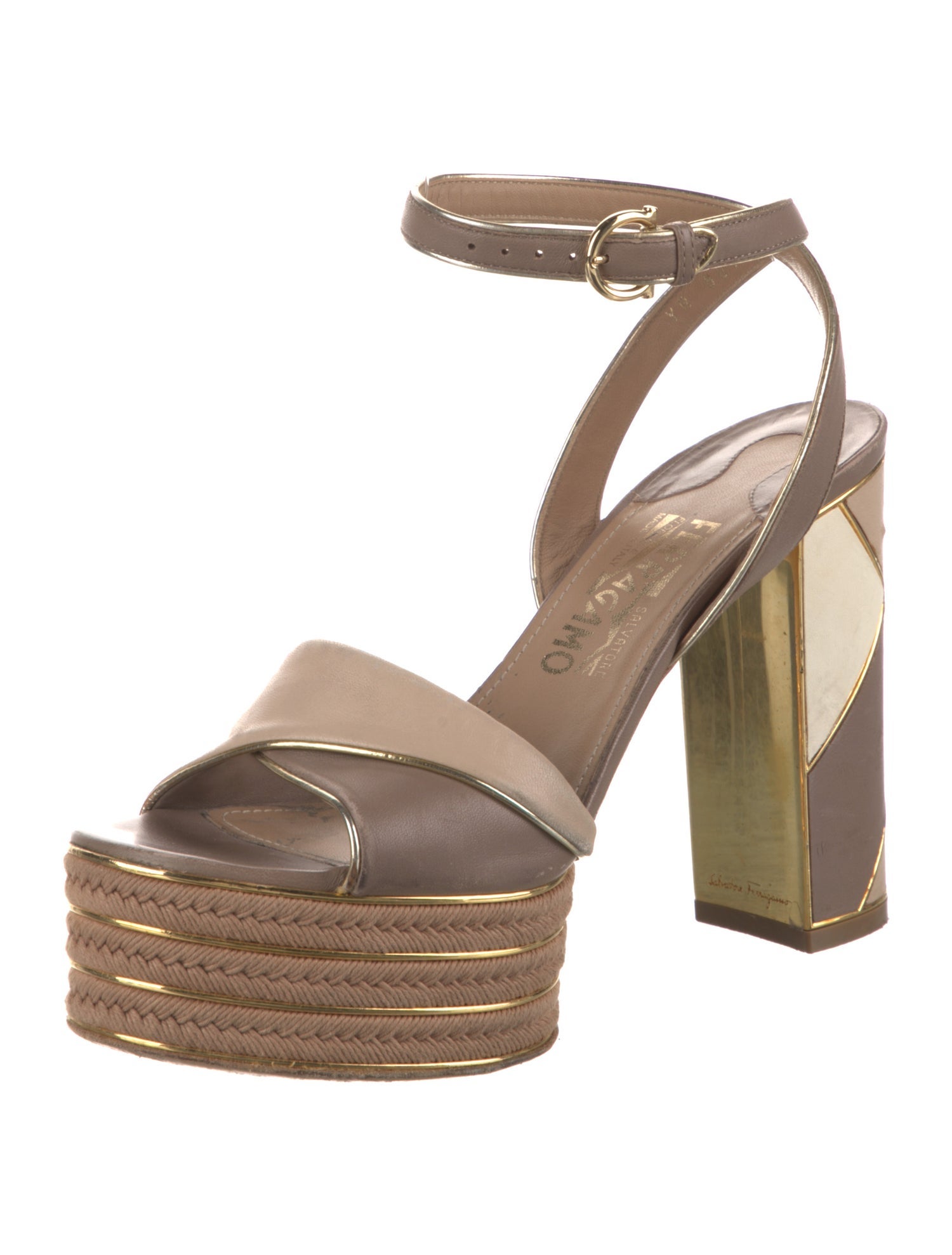 Salvatore Ferragamo Leather Sandals