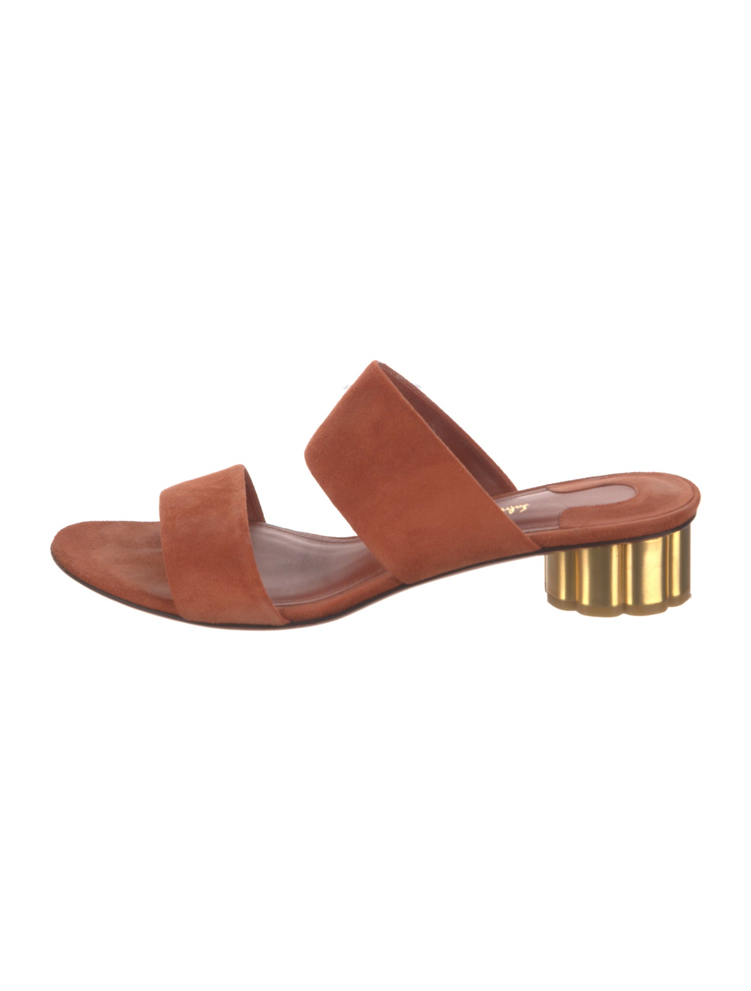 Salvatore Ferragamo Suede Slides