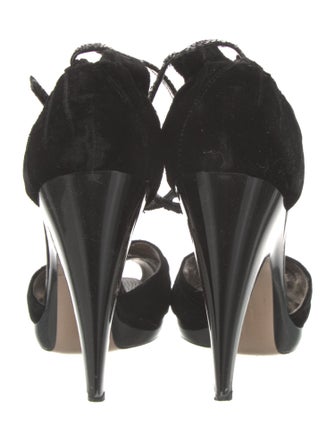 Salvatore Ferragamo Velvet Sandals