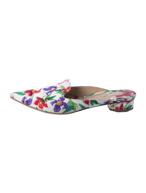 Salvatore Ferragamo Floral Print Mules