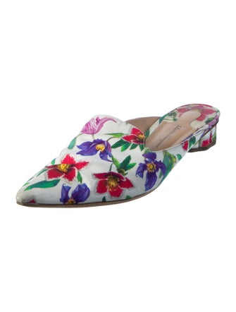 Salvatore Ferragamo Floral Print Mules
