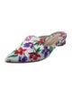 Salvatore Ferragamo Floral Print Mules