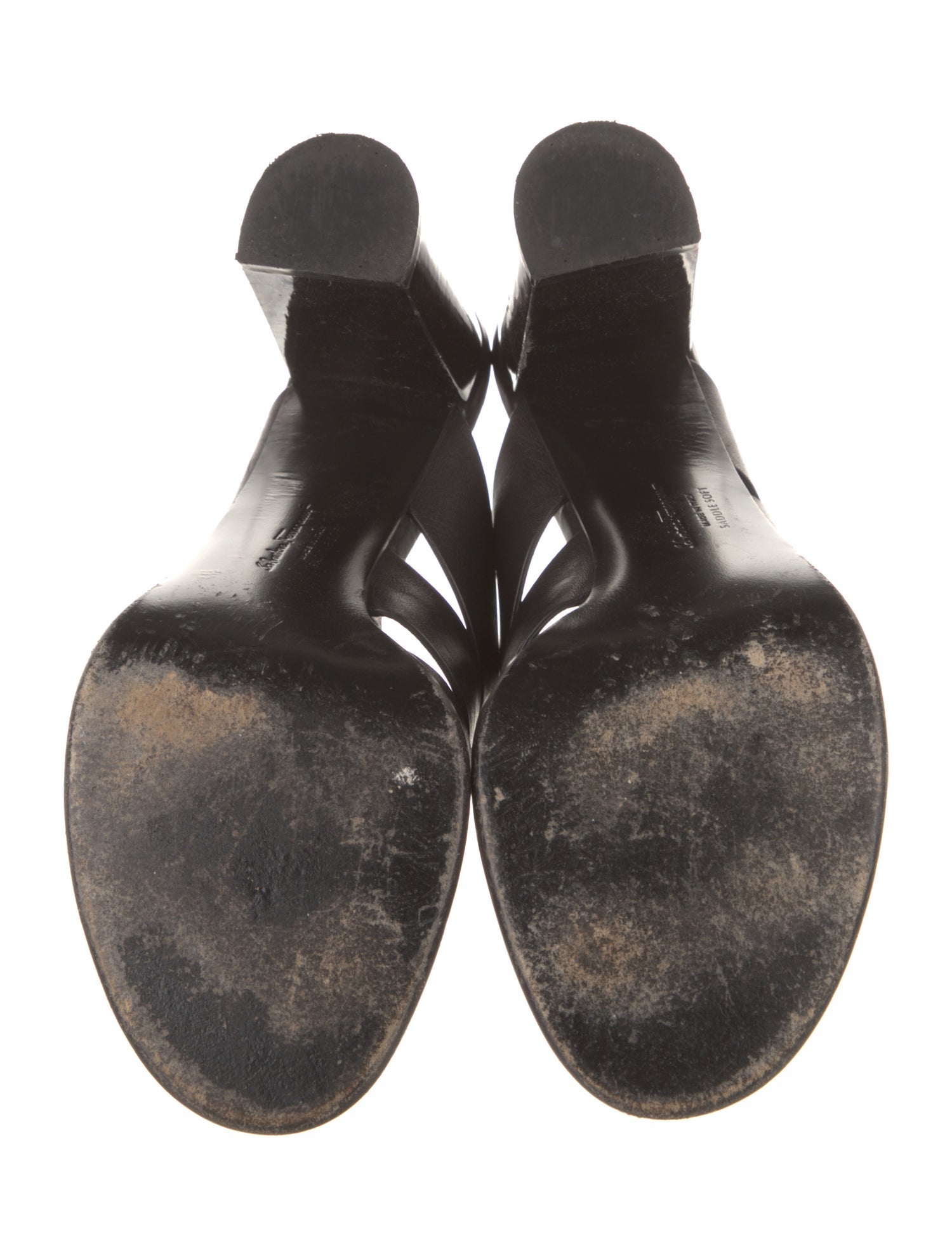 Salvatore Ferragamo Leather Slides