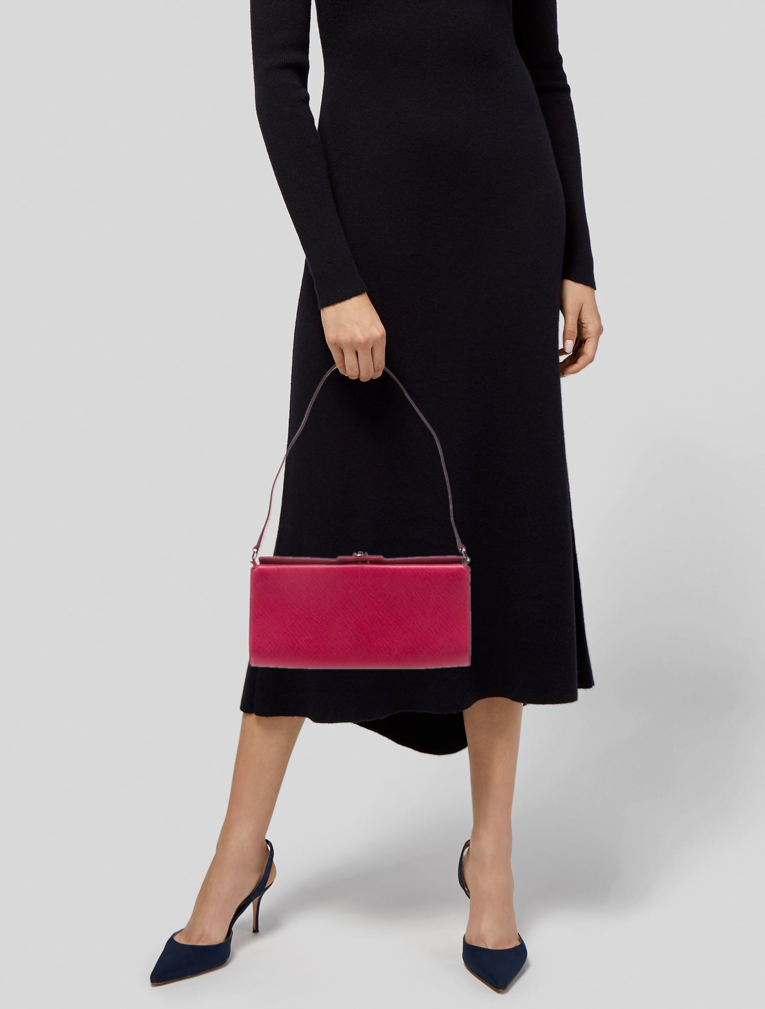 Salvatore Ferragamo Saffiano Leather Shoulder Bag
