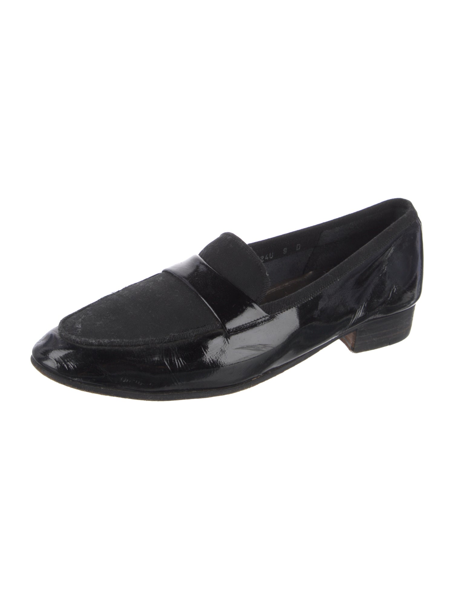 Cynthia Rowley Leather Lace Trim Embellishment Dress Loafers