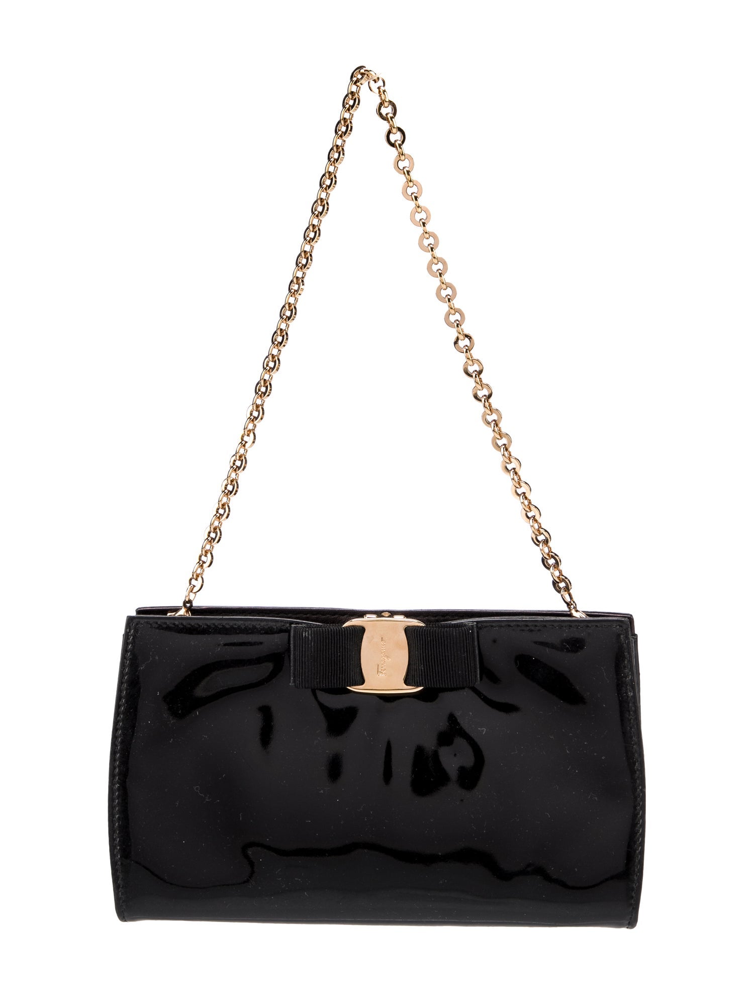 Salvatore Ferragamo Patent Leather Shoulder Bag