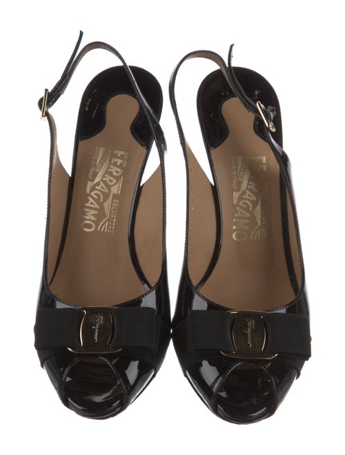 Salvatore Ferragamo Vara Bow Accent Patent Leather