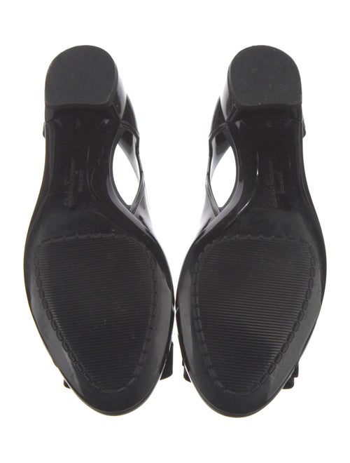 Salvatore Ferragamo Rubber Bow Accents Flats