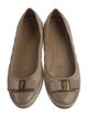 Salvatore Ferragamo Quilted Pattern Leather Flats
