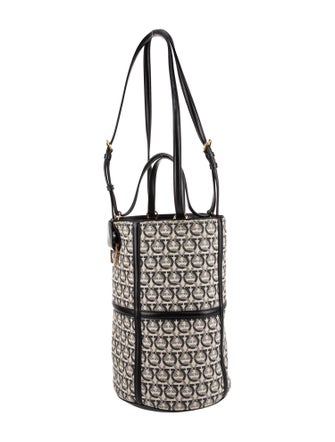 Salvatore Ferragamo Canvas Bucket Bag