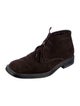Salvatore Ferragamo Suede Lace-Up Boots