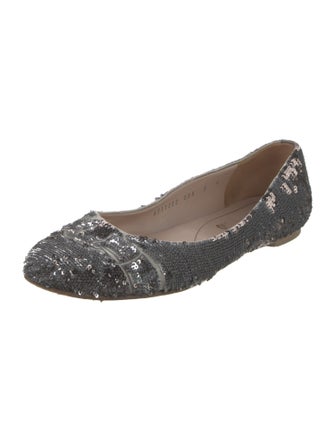 Salvatore Ferragamo Sequins Sequin Embellishments Ballet Flats