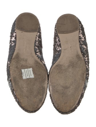 Salvatore Ferragamo Sequins Sequin Embellishments Ballet Flats