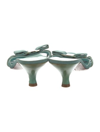 Salvatore Ferragamo Bow Accents Slides