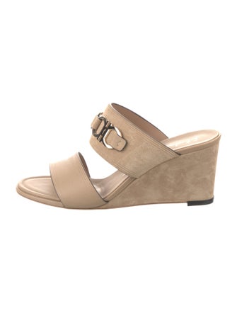 Salvatore Ferragamo Suede Slides