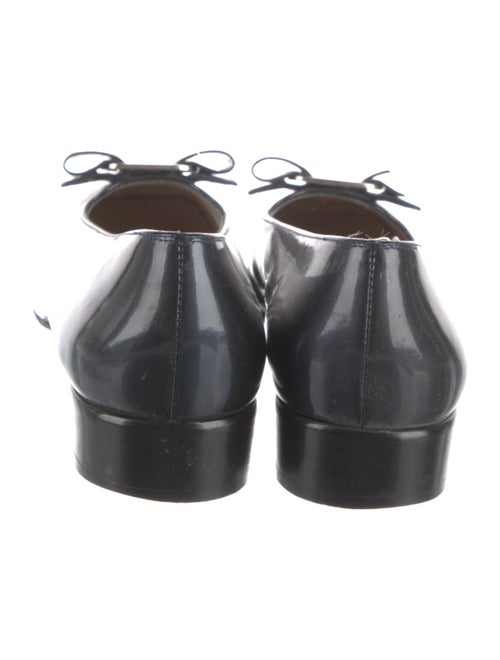 Salvatore Ferragamo Vara Bow Accent Patent Leather Flats