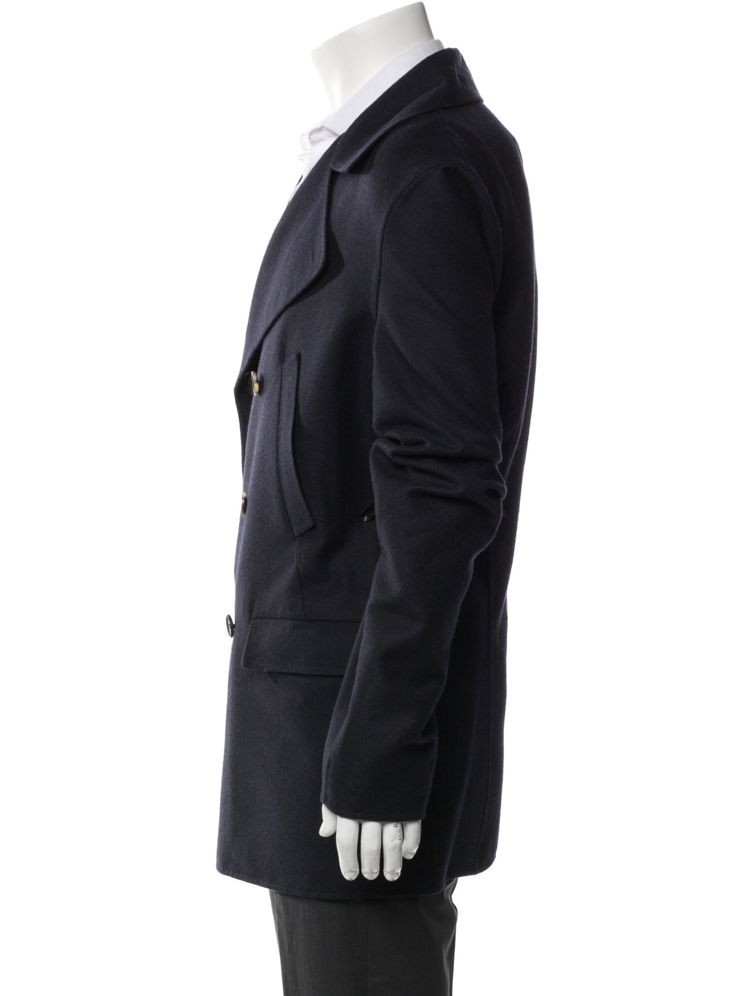 Salvatore Ferragamo Virgin Wool Peacoat
