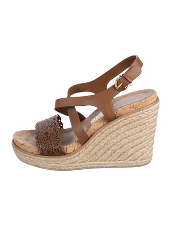 Salvatore Ferragamo Leather Espadrilles
