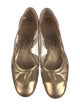 Salvatore Ferragamo Leather Mesh Accents Ballet Flats