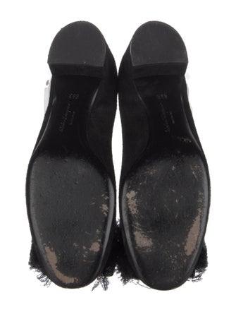 Salvatore Ferragamo Vara Bow Accent Suede Pumps