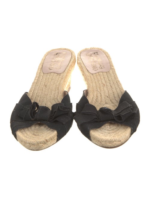 Salvatore Ferragamo Printed Bow Accents Espadrilles