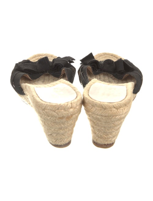 Salvatore Ferragamo Printed Bow Accents Espadrilles