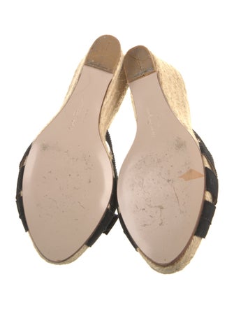 Salvatore Ferragamo Printed Bow Accents Espadrilles