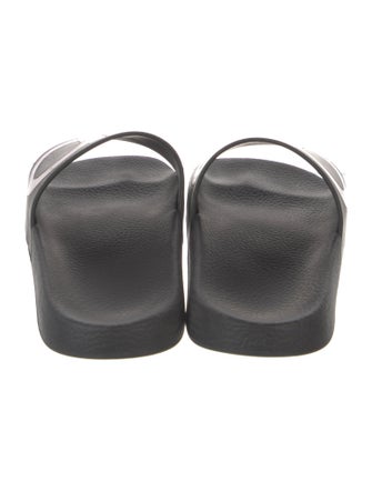 Salvatore Ferragamo Gancini Logo Rubber Slides