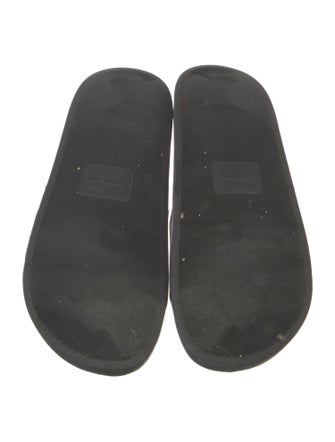 Salvatore Ferragamo Gancini Logo Rubber Slides