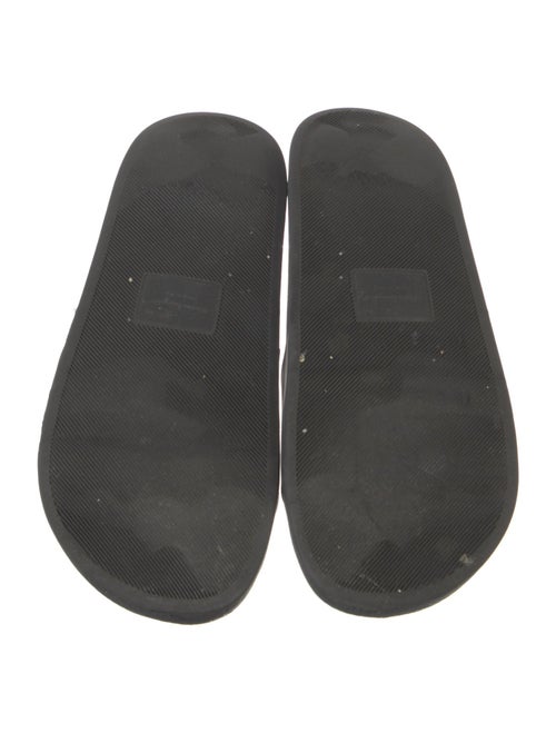 Salvatore Ferragamo Gancini Logo Rubber Slides