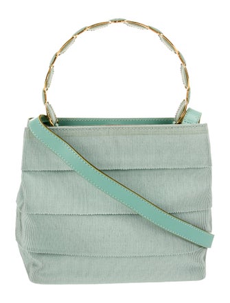 Salvatore Ferragamo Canvas Top Handle Bag