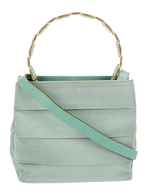 Salvatore Ferragamo Canvas Top Handle Bag