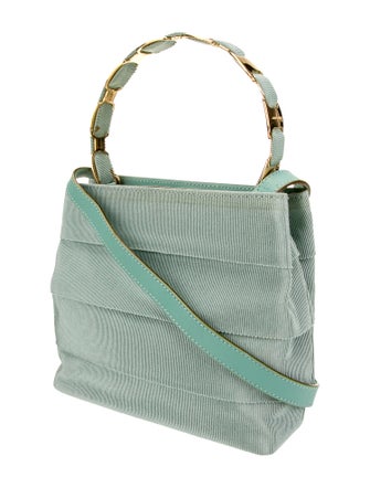 Salvatore Ferragamo Canvas Top Handle Bag